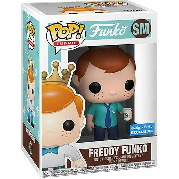 Funko POP Freddy Funko Social Media with Coffee, Original funko Exclusive with Hard Stack Protector