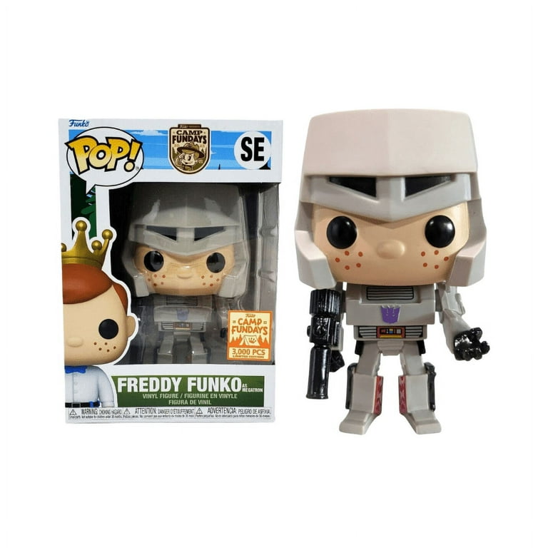 【超希少品】Freddy Funko フレディ ファンコ as Megatron Amazon.com: Funko Pop! Freddy as Megatron Metallic 2023 Camp