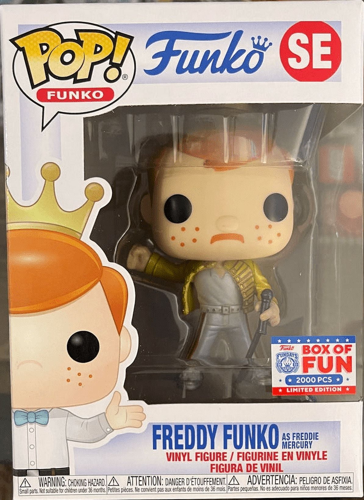 Funko POP! Fundays Freddy Funko as Freddie Mercury SE LE 2000 [Metallic] Exclusive