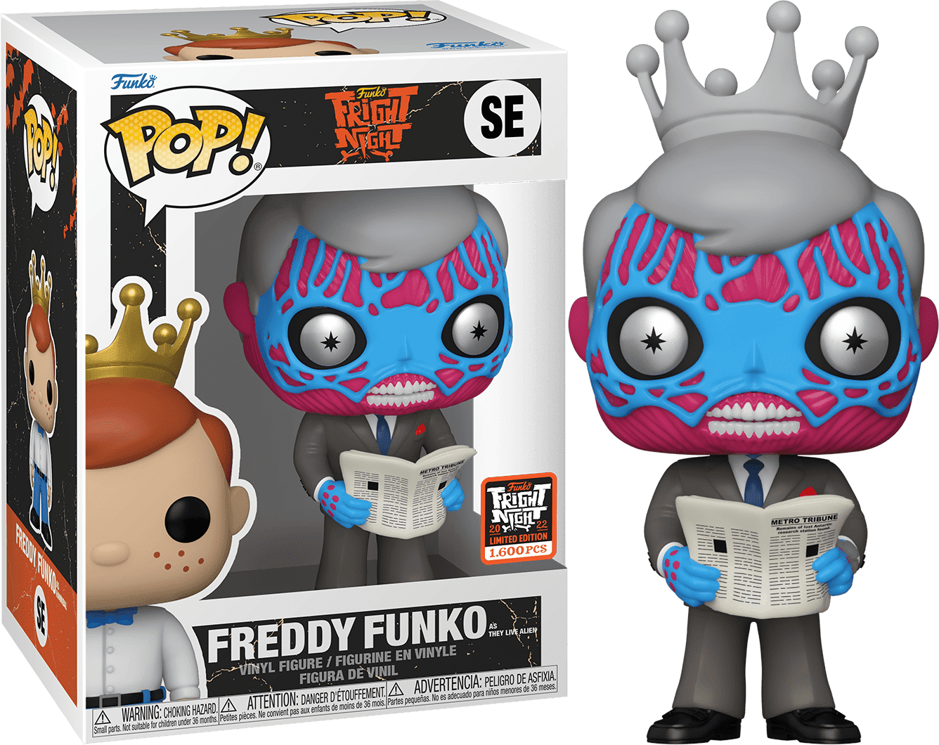 Funko ファニーフェイス　限定240体 Funko POP! Fundays Fright Night Freddy Funko as They Live Alien LE