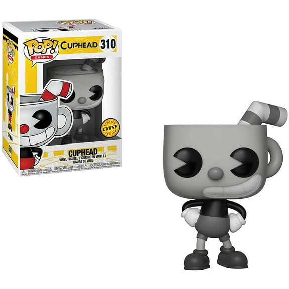 Funko POP! Games Cuphead Vinyl Figure (Black & White, Chase Version)