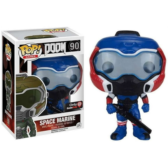 Funko POP! Games Doom Marine Vinyl Figure [Blue & Red]