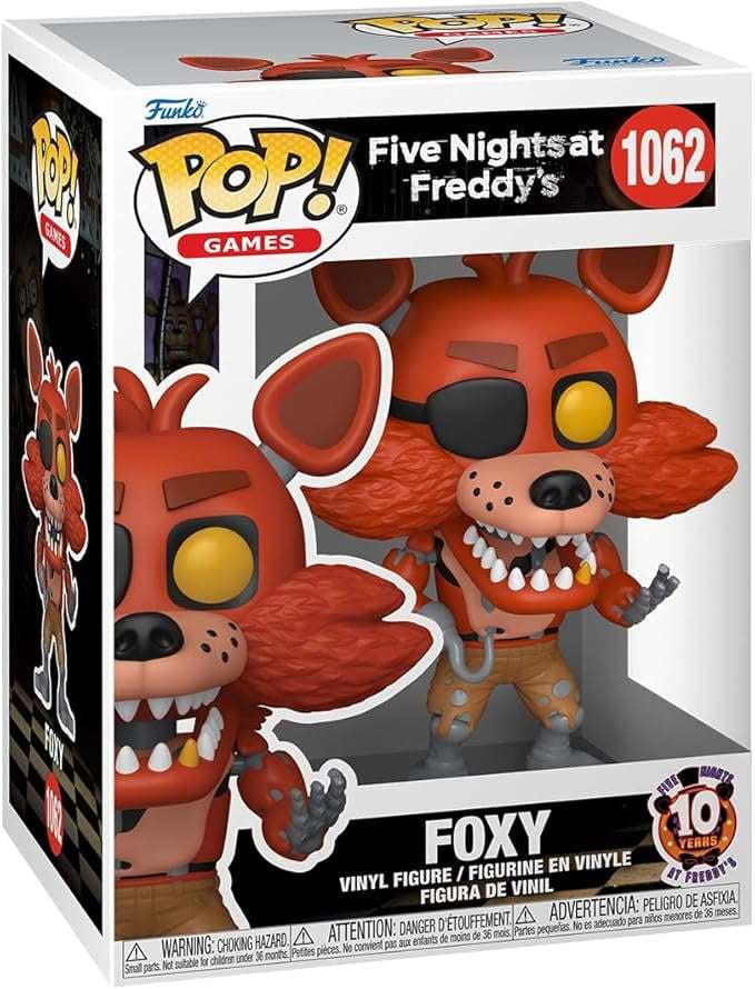 Funko Pop Games Five Nights at Freddy's 1062 Foxy 10th Anniv Funko Pop Games Five Nights at Freddy's 1062 Foxy 10th Anniv