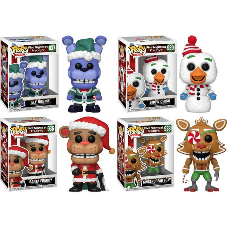 Funko POP! FNAF Christmas Vinyl Figures - SET OF 4 (Santa Freddy