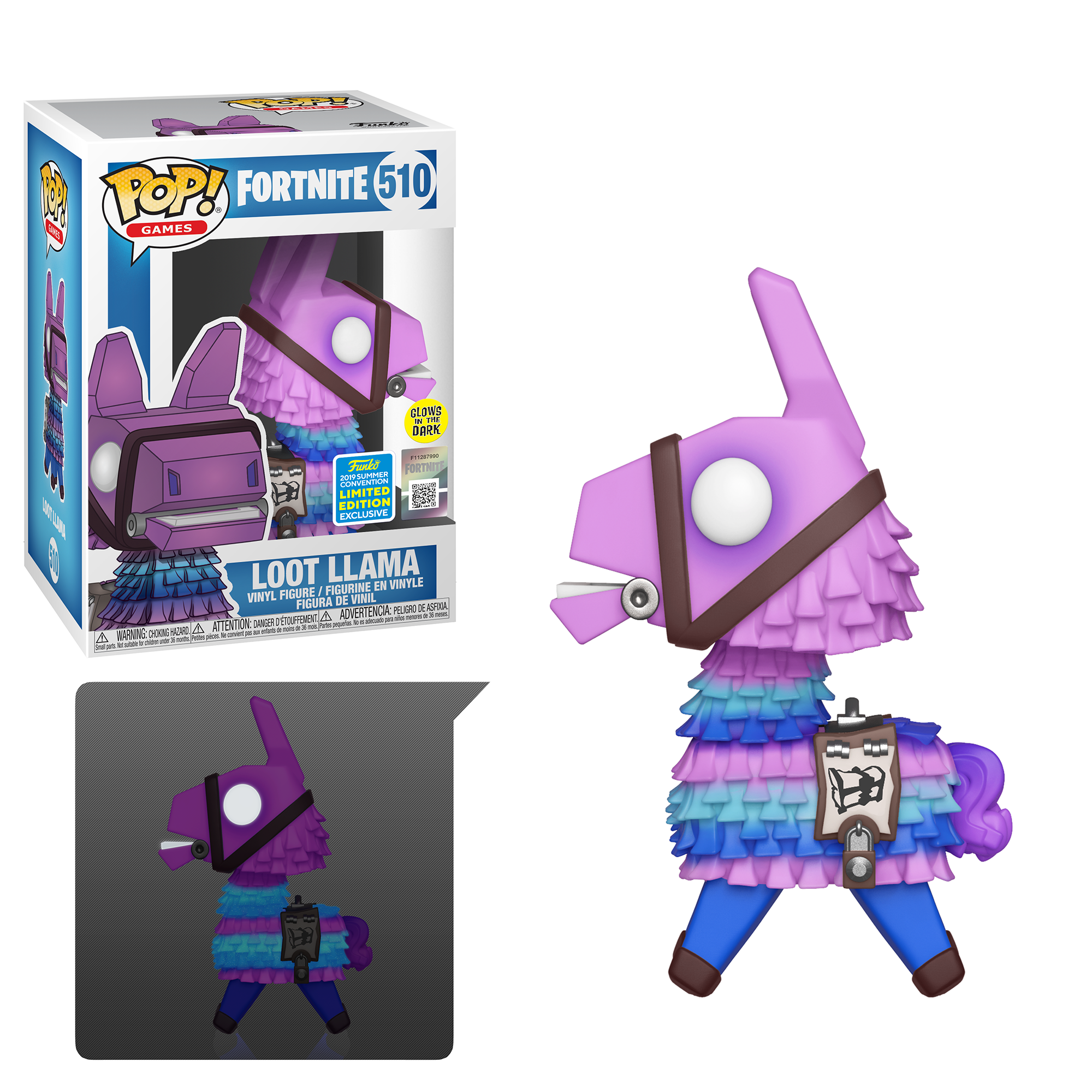 Funko POP Games: Fortnite - Loot Llama (Glow) - Summer Convention Exclusive - image 1 of 3