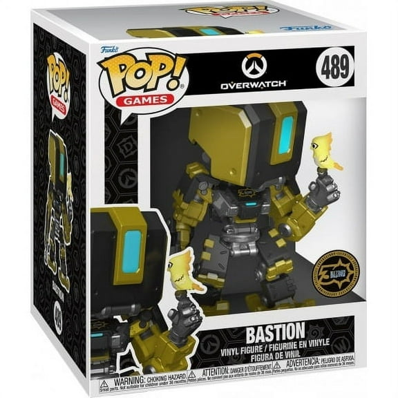 Funko POP! Games Overwatch Bastion [Metallic Gold] #489 Blizzard 30 Year Exclusive