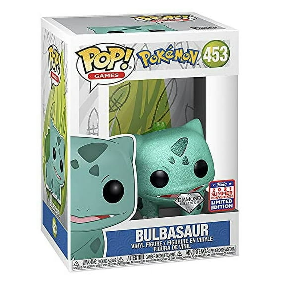Funko Pop! Games: Pokemon - Bulbasaur Diamond Collection #453 2021 Summer Convention Limited Edition Exclusive