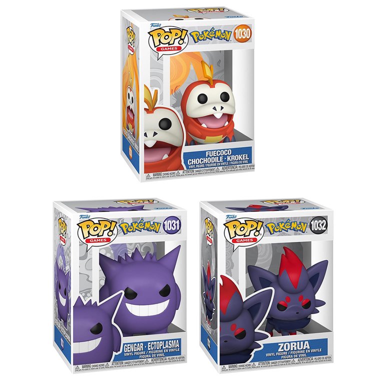 Funko POP! Games - Pokemon S16 Vinyl Figures - SET OF 3 [Gengar
