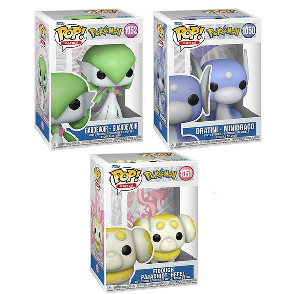 Funko POP! Games - Pokemon S17 Vinyl Figures - SET OF 3 [Gardevoir, Fidough & Dratini]