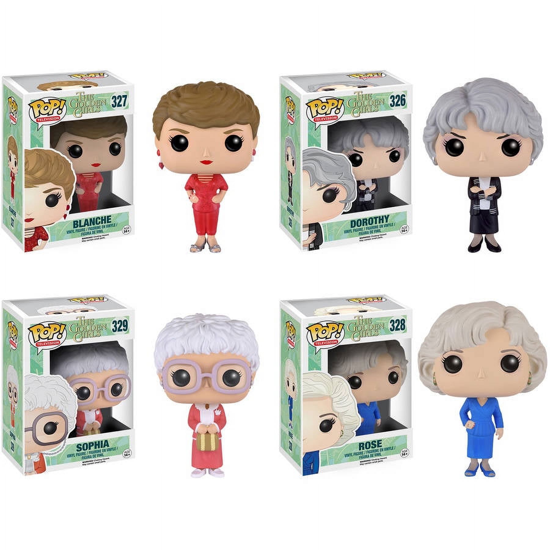 Funko POP! Golden Girls TV Collectors Set Featuring Sophia, Rose, Blanche and Dorothy - image 1 of 5