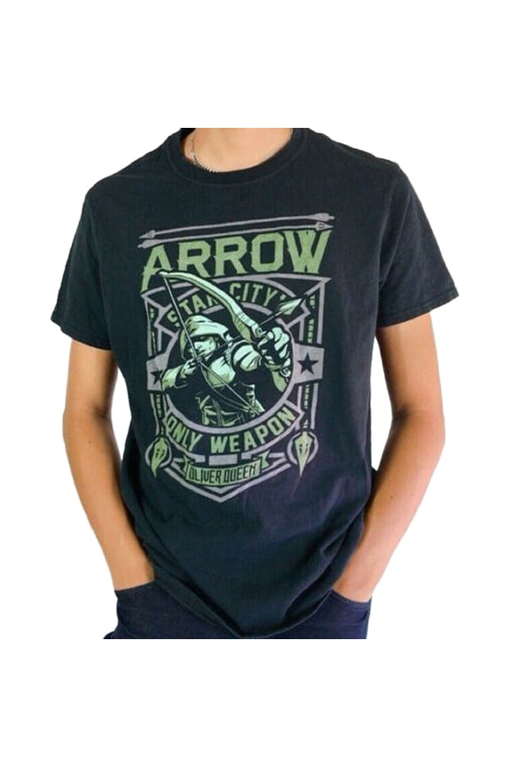 POP! Green Arrow Oliver Queen Men's T-Shirt (Medium)
