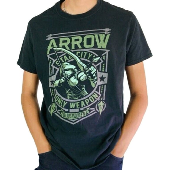 Funko POP! Green Arrow Oliver Queen Men's T-Shirt (Medium)