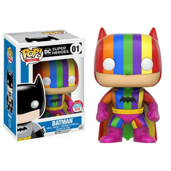 Funko POP! Heroes DC Super Heroes 01 Batman Rainbow Vinyl Figure 2016 NYCC