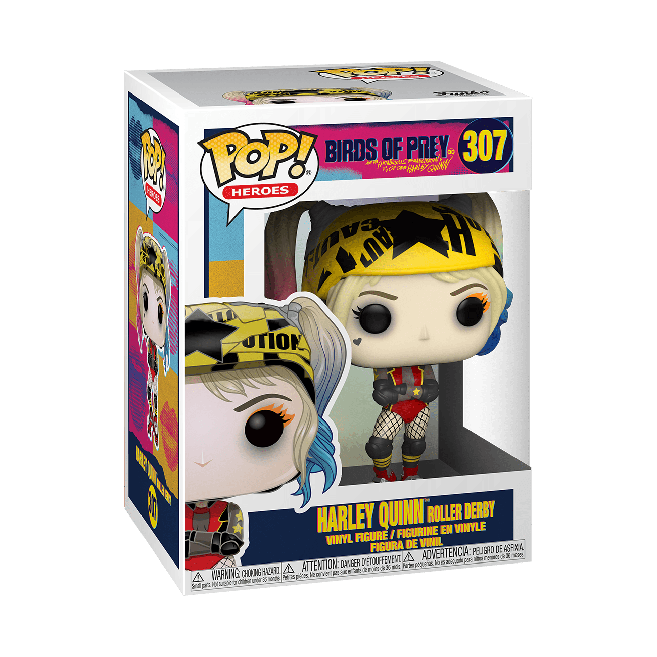  Funko Pop! Heroes: Birds of Prey - Harley Quinn (Roller Derby),  3.75 inches : Funko: Toys & Games