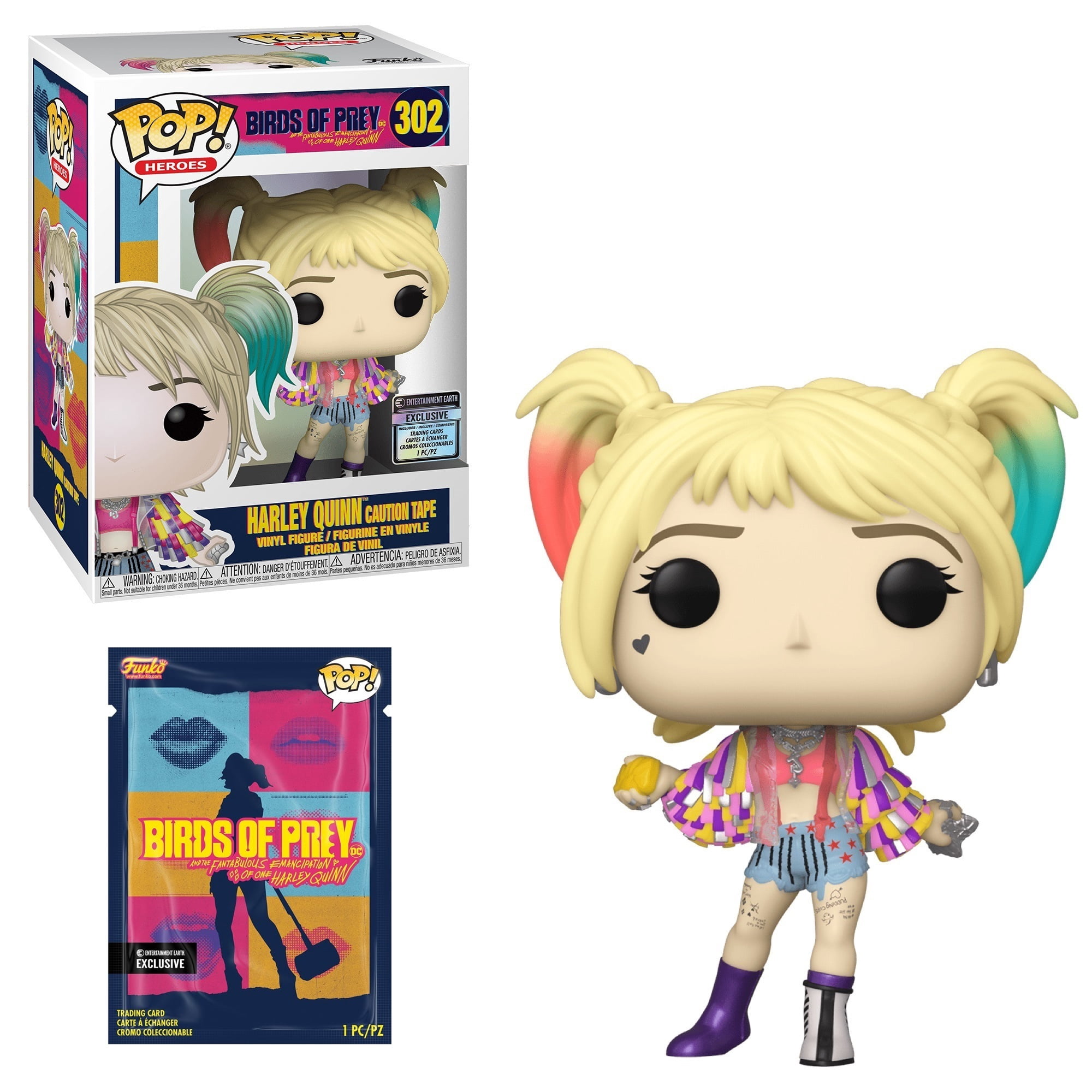Birds Of Prey Harley Quinn Roller Derby Pop! Vinyl Figure - Entertainment Earth Exclusive With Protector Box