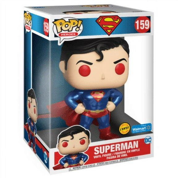 Funko POP! Heroes DC CHASE 10 Inch Superman #159 [Metallic] Exclusive