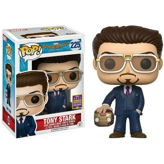 Funko POP! Heroes Vinyl Bobble-Head - Spider-Man Homecoming - TONY STARK #225 *2017 Exclusive*