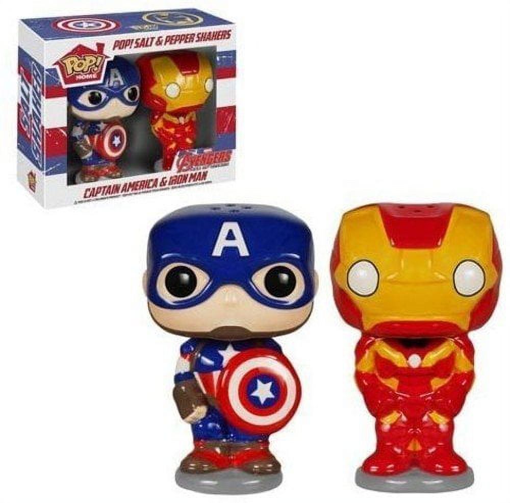 Funko POP! Home Marvel Avengers Captain America & Iron Man Salt & Pepper Shakers - image 1 of 2