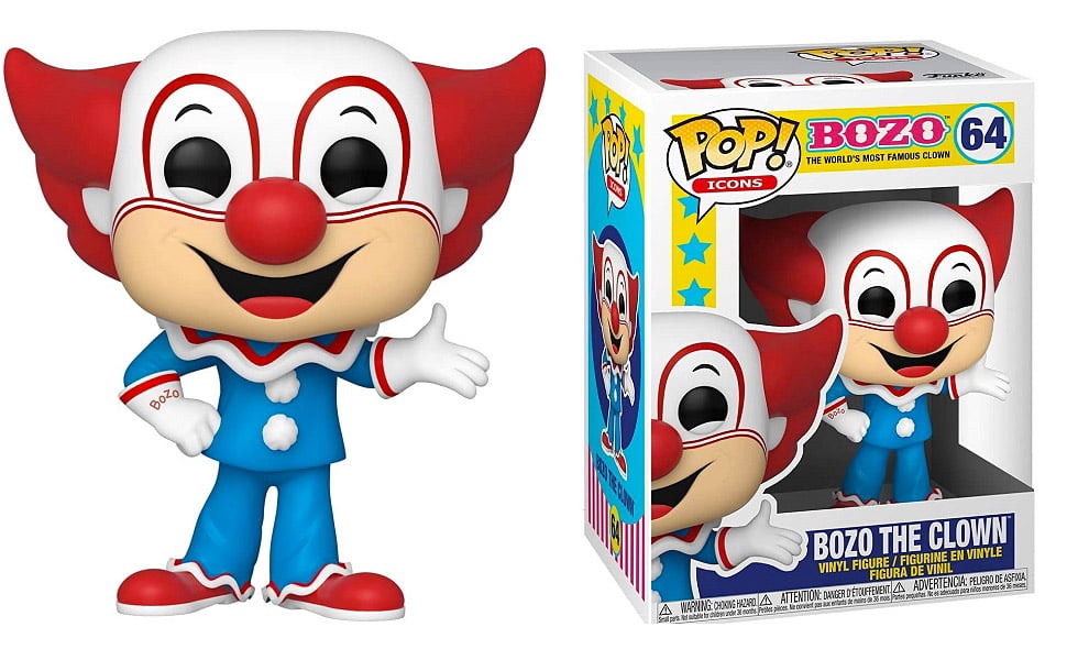 Funko POP! Icons Bozo The Clown 64 w/ .50 mm POP! Protector - Walmart.com