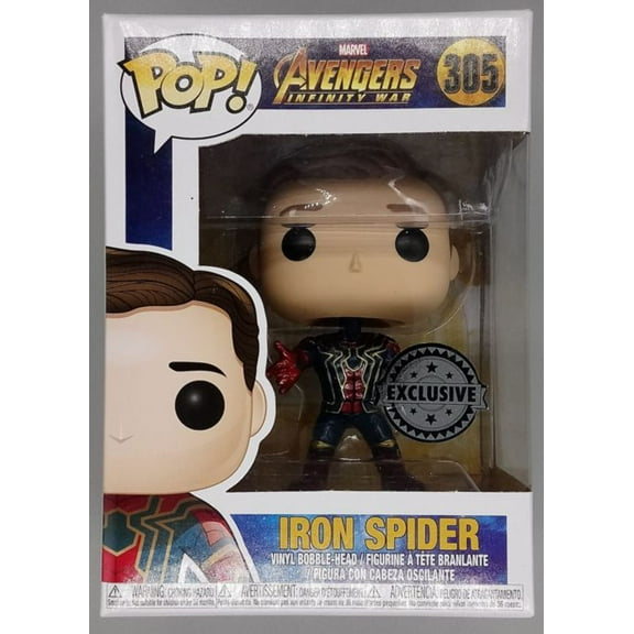 305 Iron Spider (Unmasked) Marvel Avengers Infinity War Funko POP
