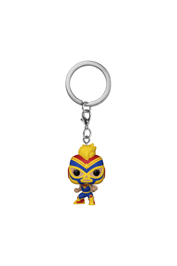 POP!  Keychain: Marvel Lucha Libre - Captain Marvel