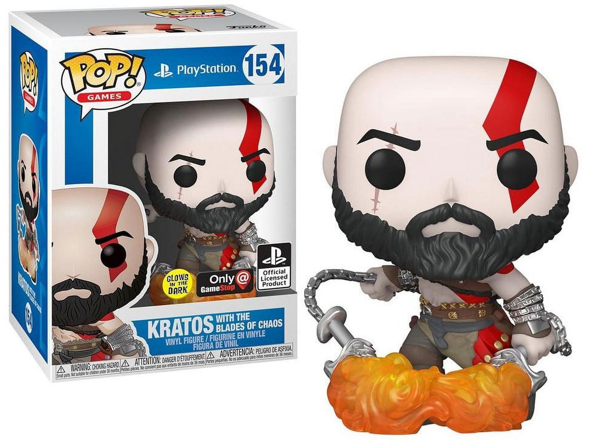Funko POP Kratos With the Blades of Chaos God of War 154 Glow