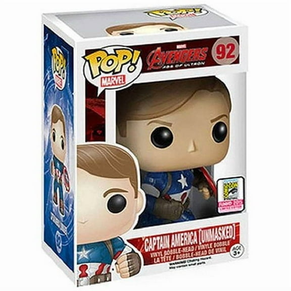 Funko Pop! Marvel: Avengers Age of Ultron - Captain America Unmasked Exclusive