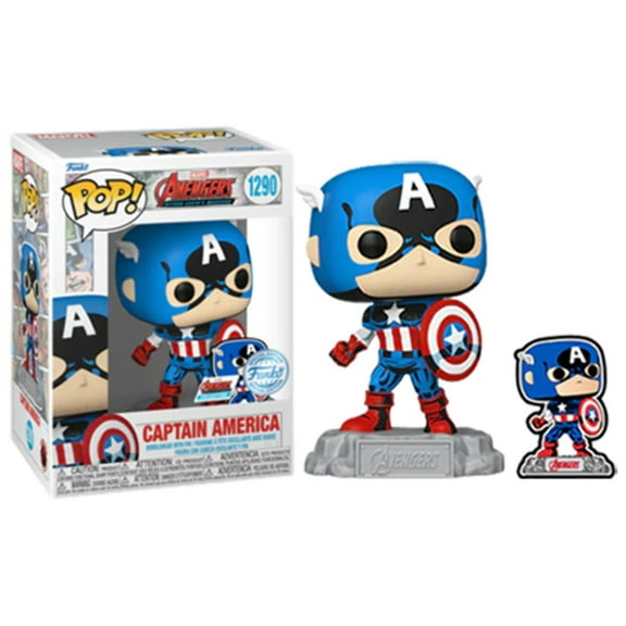 Funko POP Marvel Avengers Beyond Earth's Mightiest #1290 Captain America w/ Protector