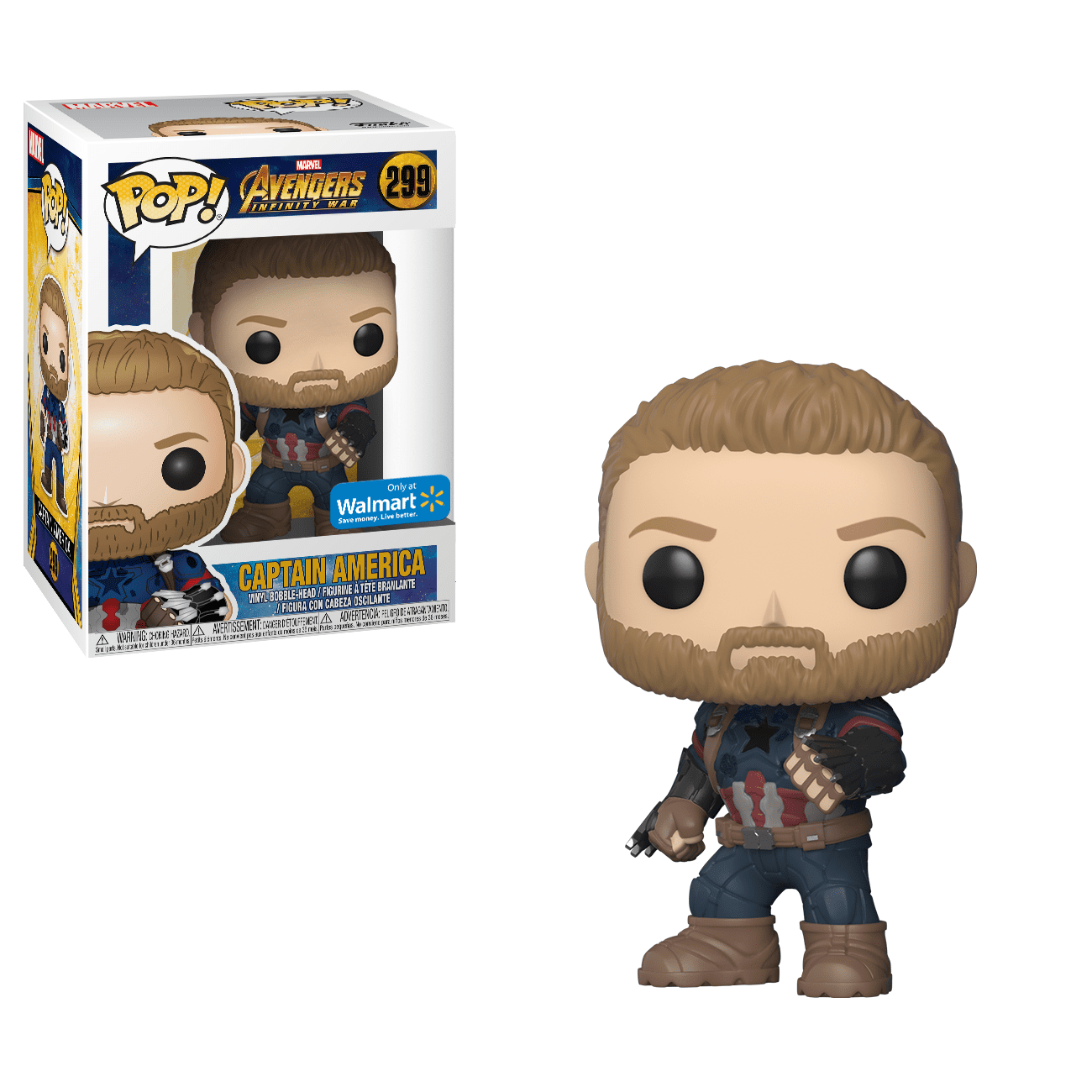 Figurine Captain America / Marvel Avengers / Funko Pop Marvel 627 /  Exclusive Spécial Edition / Gitd