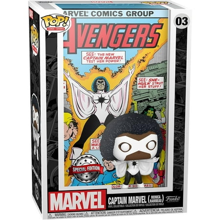 Funko POP! Marvel Avengers: Monica Rambeau Comic Edition – Bobblehead Figure, Collectible