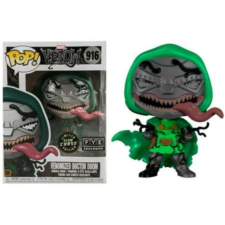 Funko POP! Marvel CHASE Venomized Doctor Doom #916 [Glows in the Dark] FYE Exclusive