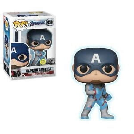 450 Captain America Team Suit Glow Marvel Avengers Endgame Funko POP