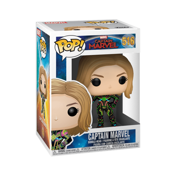 Funko POP Marvel: Captain Marvel - Captain Marvel w/ Neon Suit