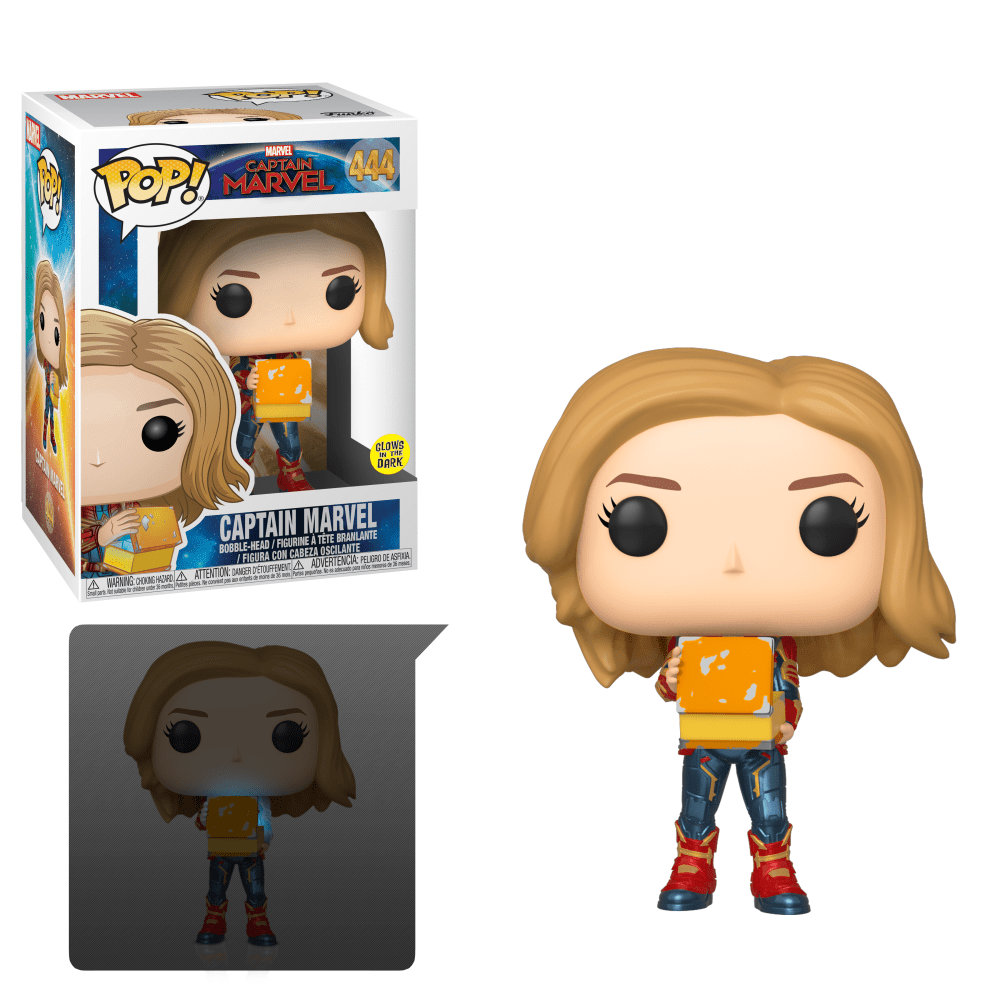 Funko POP! Marvel: CM - Captain Marvel - Glowing Hands - Walmart Exclusive  