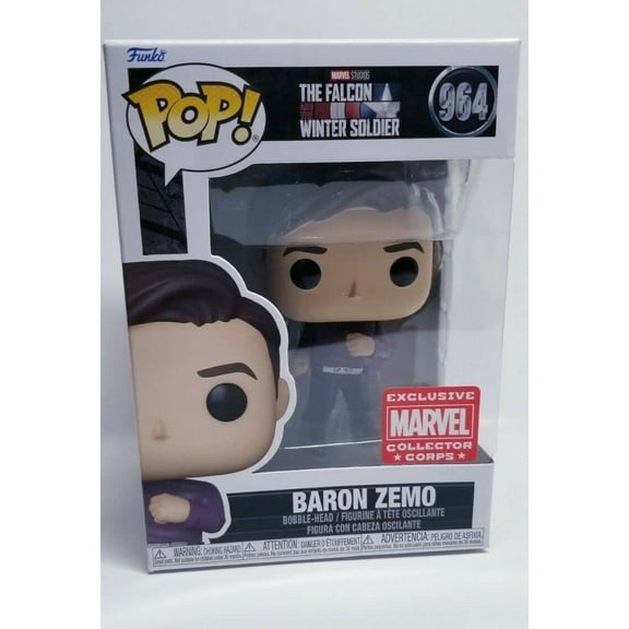 Funko POP! Marvel Collector Corps Exclusive Baron Zemo #964 w/ Free Acrylic Case