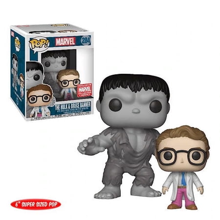 Funko POP! Marvel Collector Corps Vinyl Bobble Set - THE HULK & BRUCE BANNER #284 *Exclusive*