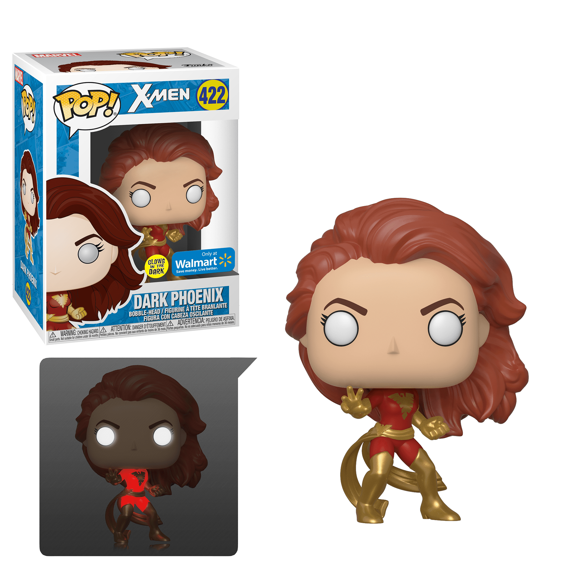 Funko POP! Marvel: Dark Phoenix - Dark Phoenix (Glow) (Walmart