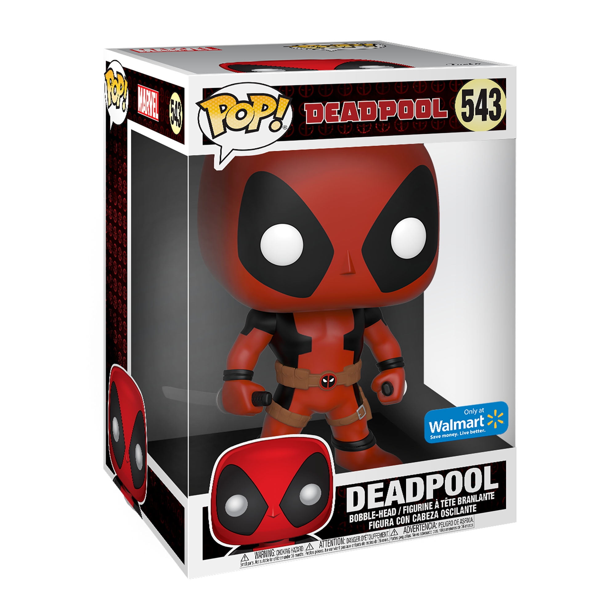 Funko POP! Marvel: Deadpool - 10 Deadpool w/Swords (Red) - Walmart  Exclusive