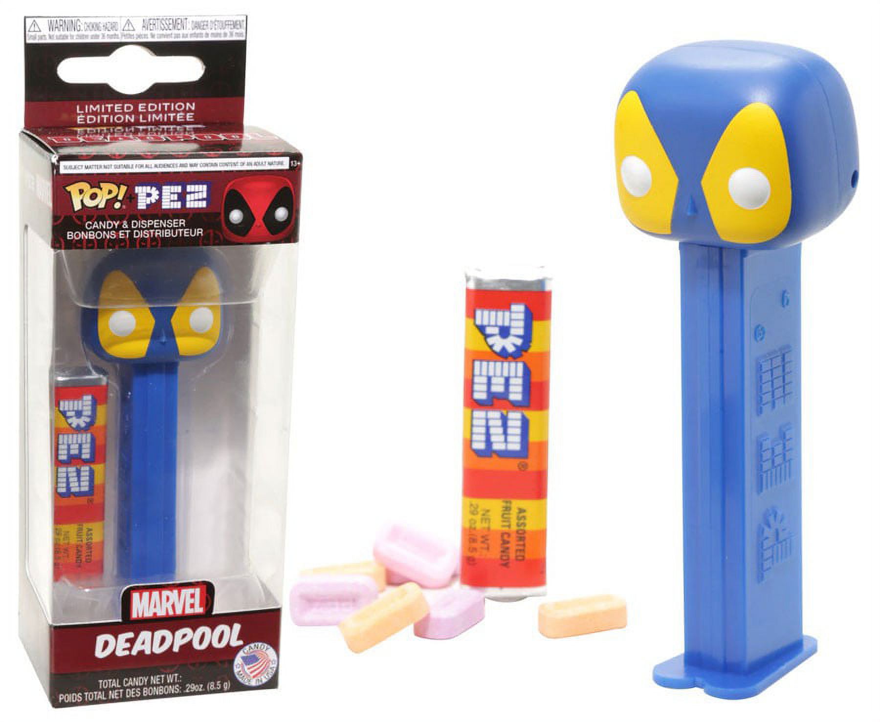Funko POP! Marvel Deadpool PEZ Dispenser [Blue & Yellow] - Walmart.com