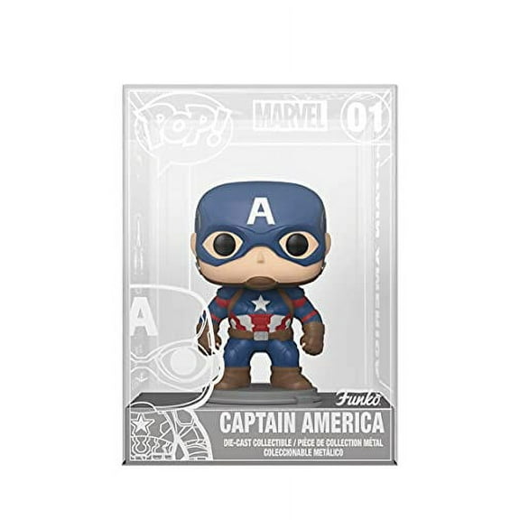 Funko POP Marvel Die-Cast Captain America 01 Collectible Figure