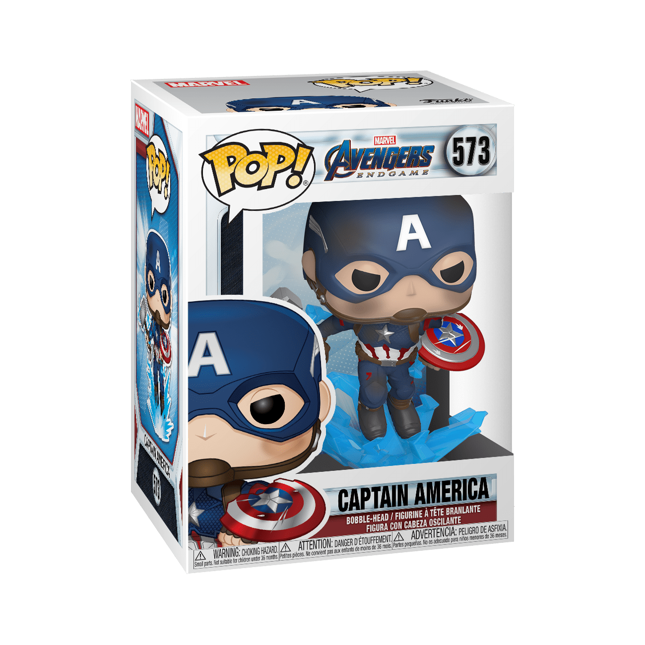 Funko POP! Marvel: Endgame - Captain America w/ Broken Shield & Mjolnir 