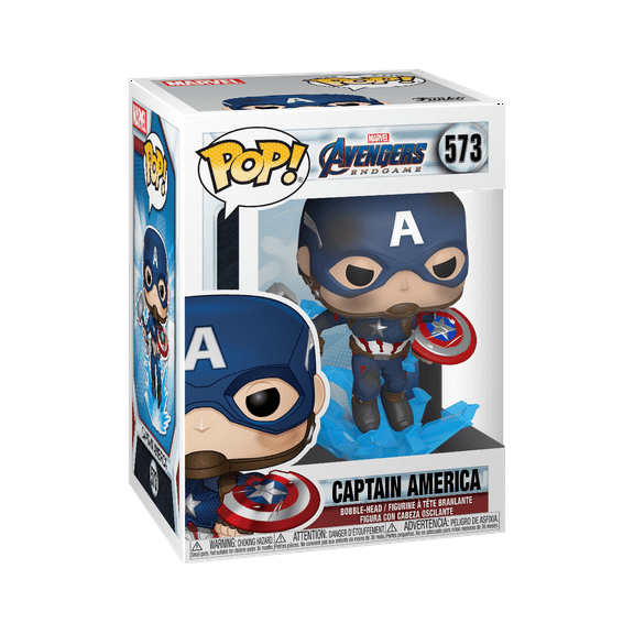 Funko POP! Marvel: Endgame - Captain America w/ Broken Shield & Mjolnir