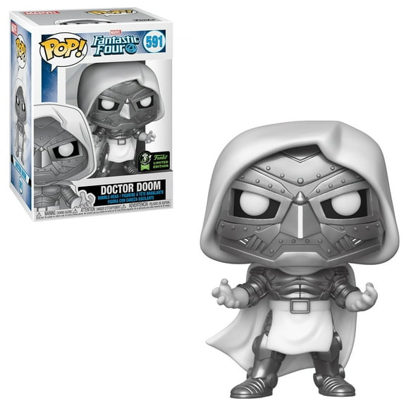 Funko POP! Marvel Fantastic Four Doctor Doom #591 ECCC Limited Edition Convention Stickered Exclusive