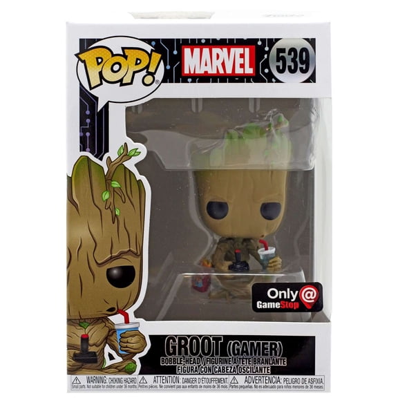 Funko POP! Marvel Groot Vinyl Bobble Head (Gamer)