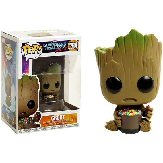 Funko POP! Marvel Groot Vinyl Bobble Head (With Candy Bowl)