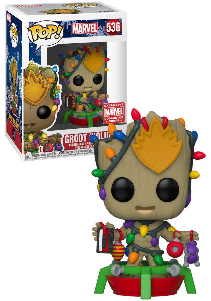 Funko Pop! Marvel: Marvel Holiday - Groot - (DIY) - White - Marvel Comics -  Collectable Vinyl Figure - Gift Idea - Official Merchandise - Toys for