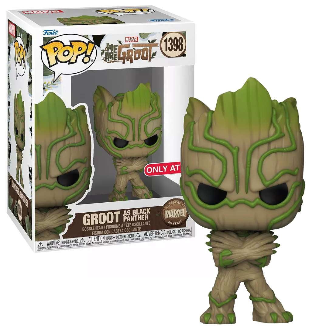 Funko POP! Marvel Groot as Black Panther Vinyl Figure