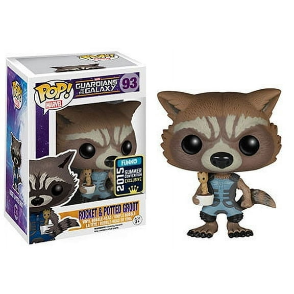 Funko POP! Marvel Guardians of the Galaxy Rocket & Potted Groot #93 Exclusive
