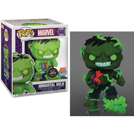 Funko POP! Marvel Immortal Hulk Vinyl Bobble Head (Super-Sized, Glow in the Dark, Chase Version)