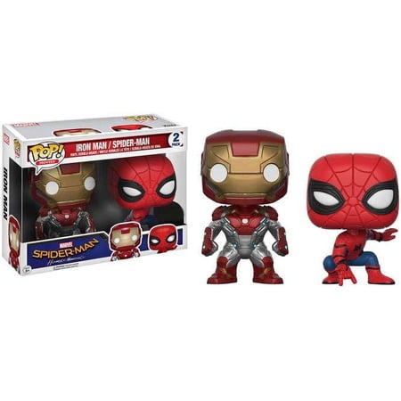 Funko POP! Marvel Iron Man & Spider-Man Vinyl Bobble Head 2-Pack